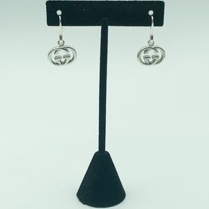 Gucci Silver GG Dangle Earrings